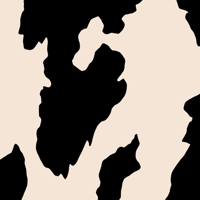 Cow Print (Light Beige & Black) Coffee Mug Gallery Image 2