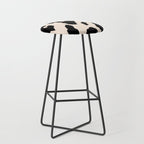 Cow Print (Light Beige & Black) Stool Gallery Image 1