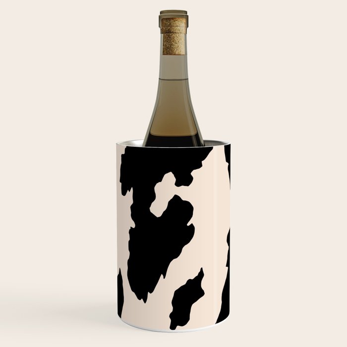 Cow Print (Light Beige & Black) Wine Chiller Gallery Image 1
