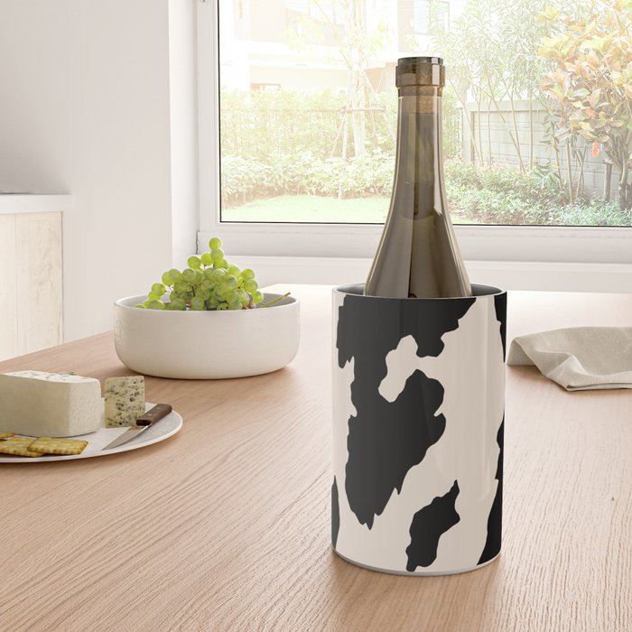 Cow Print (Light Beige & Black) Wine Chiller Gallery Image 4