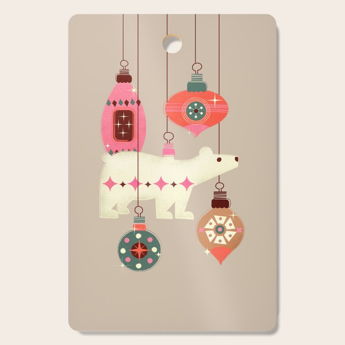 Festive Baubles With A Polar Bear Cutting Board Gallery Image 1