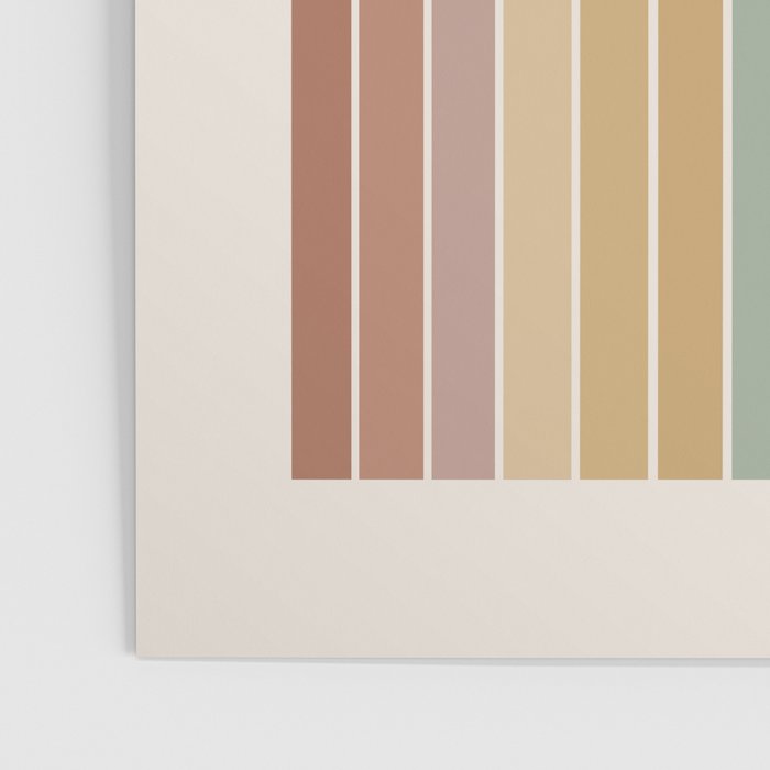 Gradient Arch XXVII Earthy Mid Century Modern Rainbow Poster Gallery Image 3