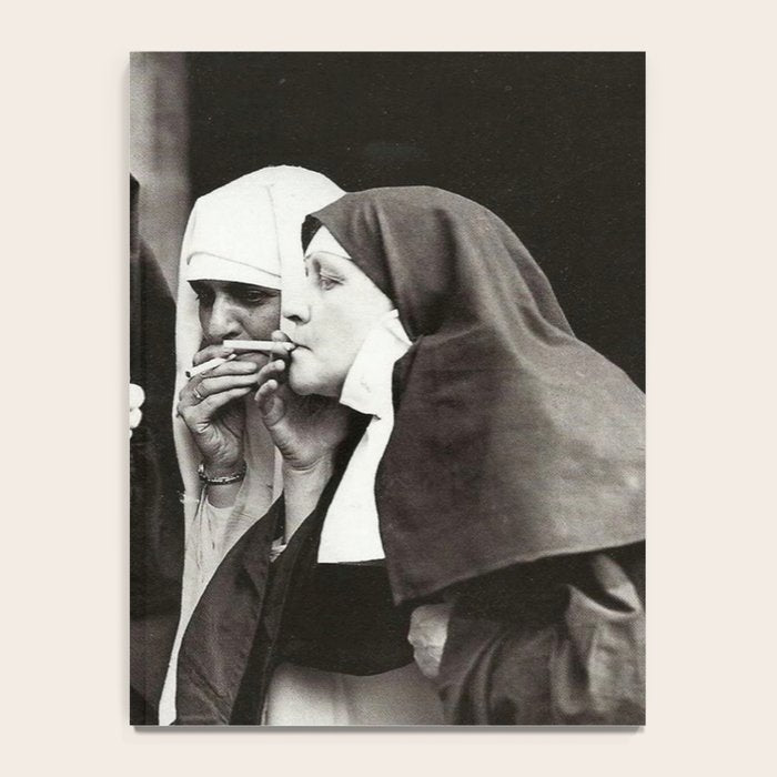 Nuns Smoking Vintage Photograph 1931 Notebook Gallery Image 4