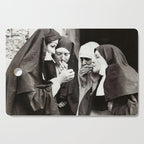 Nuns Smoking Vintage Photograph 1931 Cutting Board Gallery Image 1