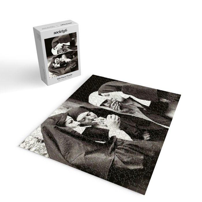 Nuns Smoking Vintage Photograph 1931 Jigsaw Puzzle Gallery Image 2