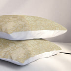 William Morris Vintage Double Bough Antique Gold Pillow Sham Gallery Image 3