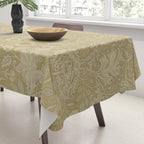 William Morris Vintage Double Bough Antique Gold Tablecloth Gallery Image 3