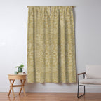 William Morris Vintage Double Bough Antique Gold Window Curtain Gallery Image 5