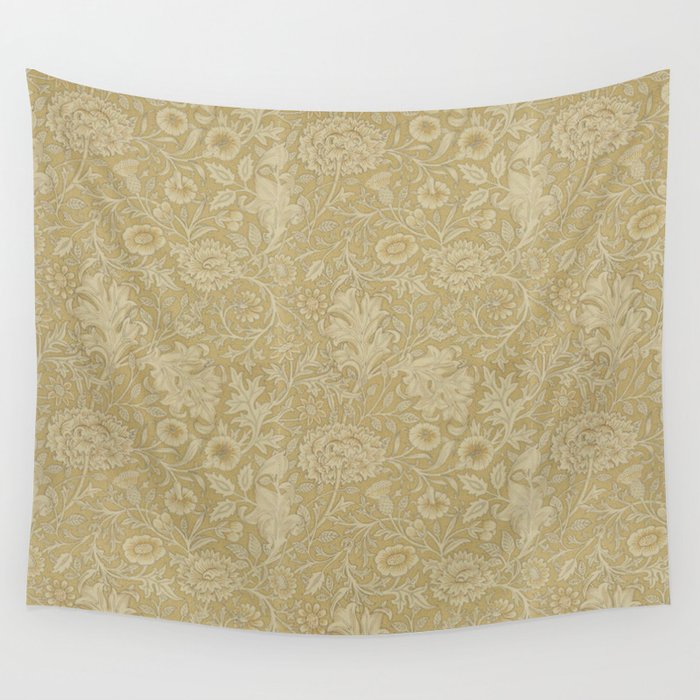 William Morris Vintage Double Bough Antique Gold Wall Tapestry Gallery Image 4