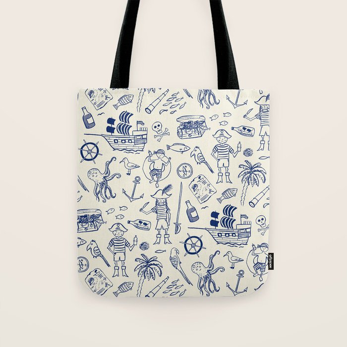 Pirate Play - Cream Tote Bag Gallery Image 1