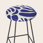 Abstract organic nature leaf art pattern Stool Gallery Image 2