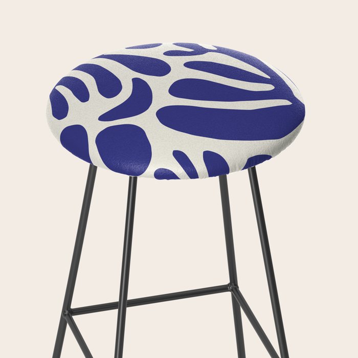 Abstract organic nature leaf art pattern Stool Gallery Image 2