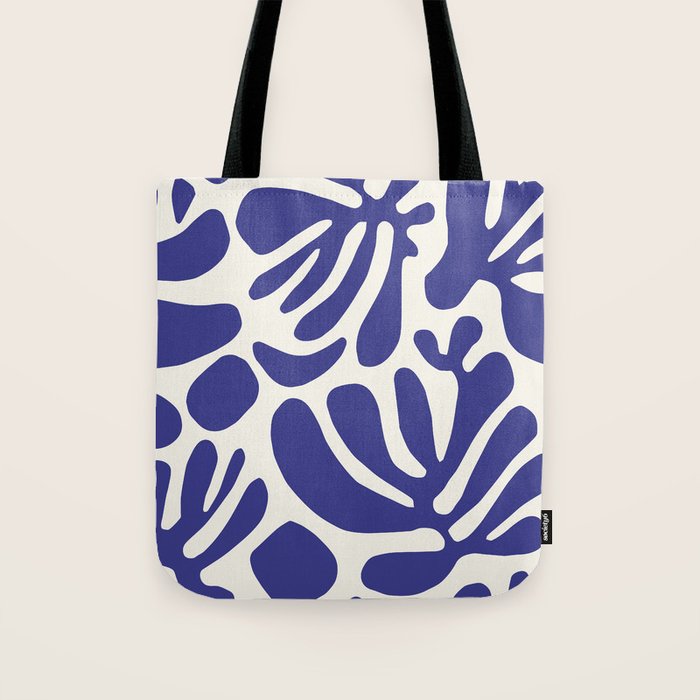 Abstract organic nature leaf art pattern Tote Bag Gallery Image 1