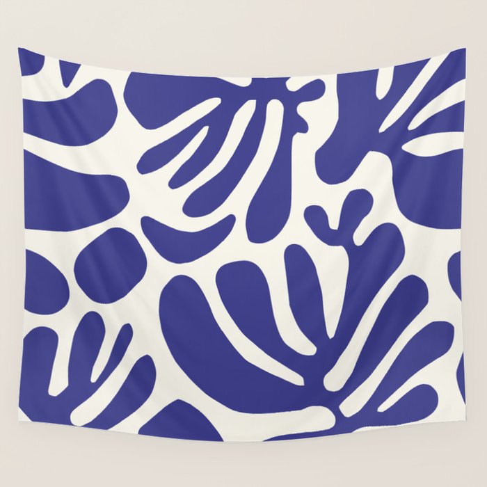 Abstract organic nature leaf art pattern Wall Tapestry Gallery Image 1