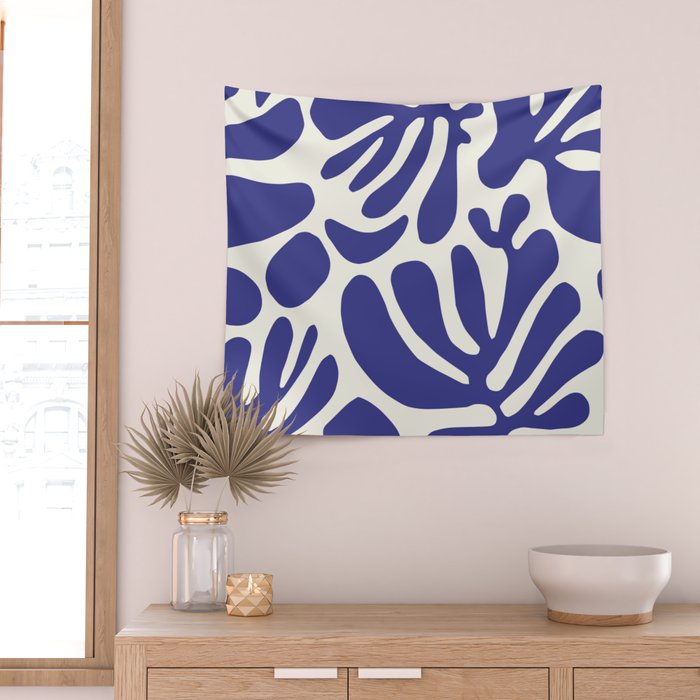 Abstract organic nature leaf art pattern Wall Tapestry Gallery Image 2