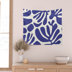 Abstract organic nature leaf art pattern Wall Tapestry Gallery Image 2