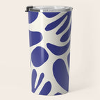 Abstract organic nature leaf art pattern Travel Mug Gallery Image 3