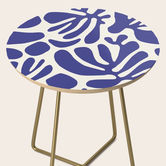 Abstract organic nature leaf art pattern Side Table Gallery Image 2