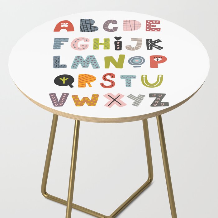 Decorative Alphabet Side Table Gallery Image 2