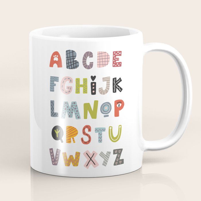 Decorative Alphabet Coffee Mug Gallery Image 1