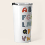 Decorative Alphabet Travel Mug Gallery Image 3