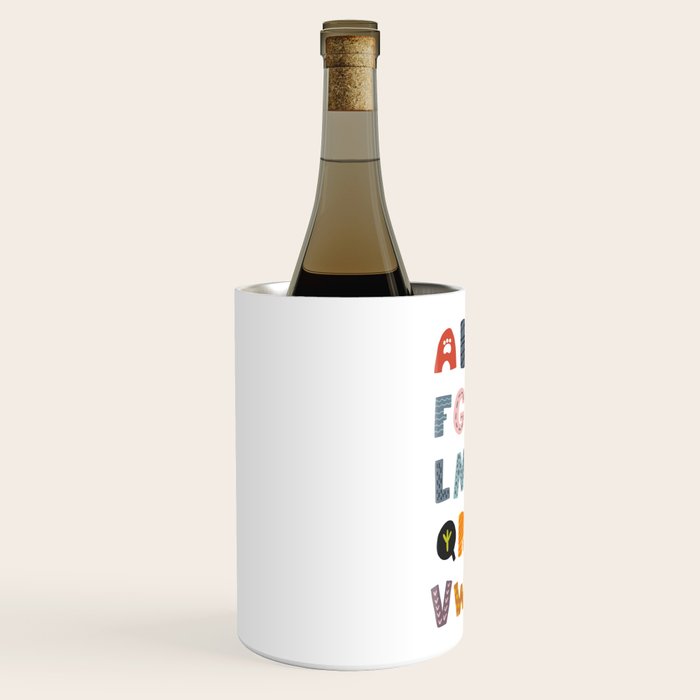 Decorative Alphabet Wine Chiller Gallery Image 2