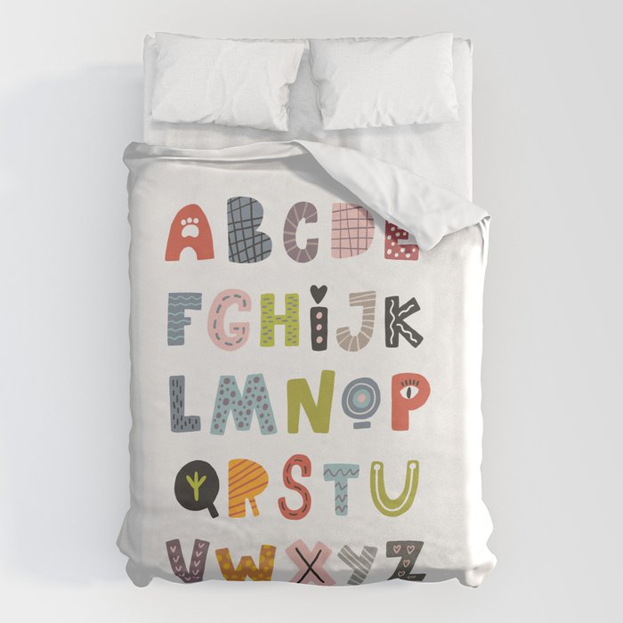 Decorative Alphabet Duvet Cover Gallery Image 6