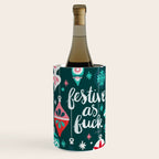 Festive As F*ck - Teal Wine Chiller Gallery Image 3