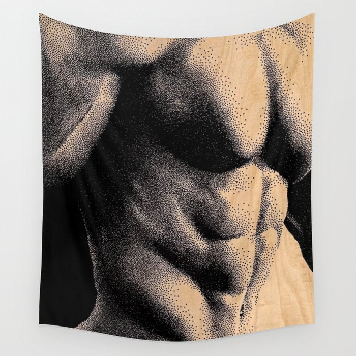 Grained - NOODDOOD Painting Wall Tapestry Gallery Image 1