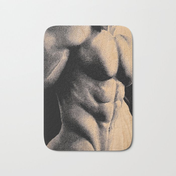Grained - NOODDOOD Painting Bath Mat Gallery Image 1