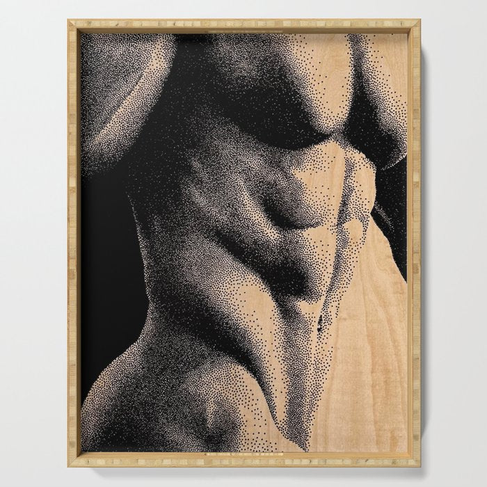 Grained - NOODDOOD Painting Serving Tray Gallery Image 1