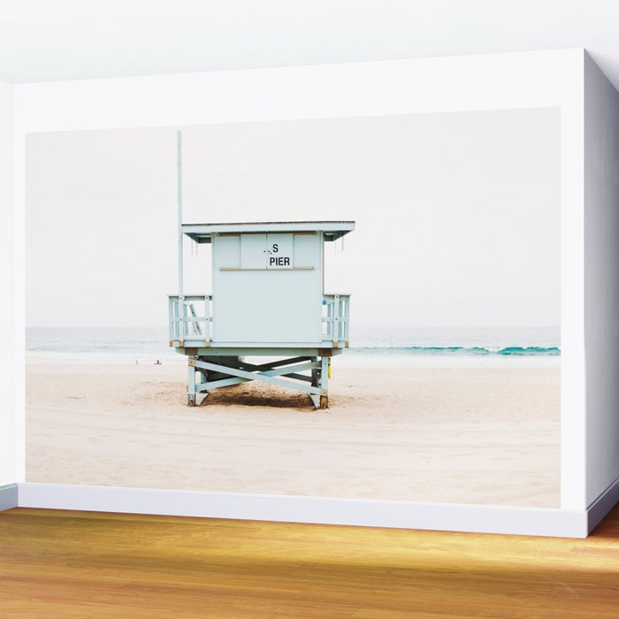 California Beach Tower Wall Mural Gallery Image 2