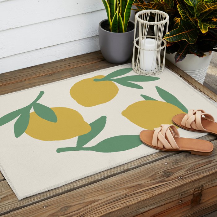 Citrus - Illustration Outdoor Rug Gallery Image 2