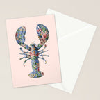 FLORAL LOBSTER Stationery Card Gallery Image 2