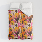 Female diverse faces pink Duvet Cover Gallery Image 6
