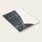 Lady Portrait Minimal Line Art Notebook Gallery Image 2