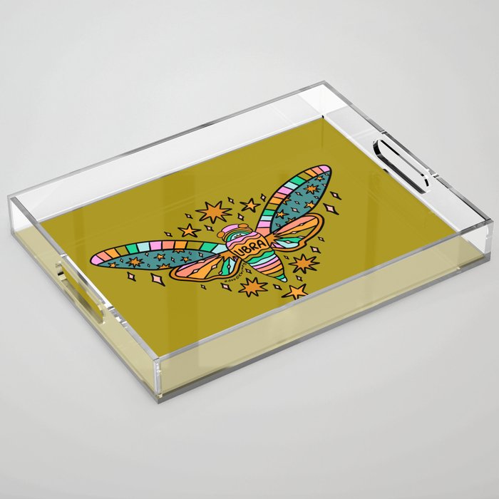 Libra Cicada Acrylic Tray Gallery Image 1