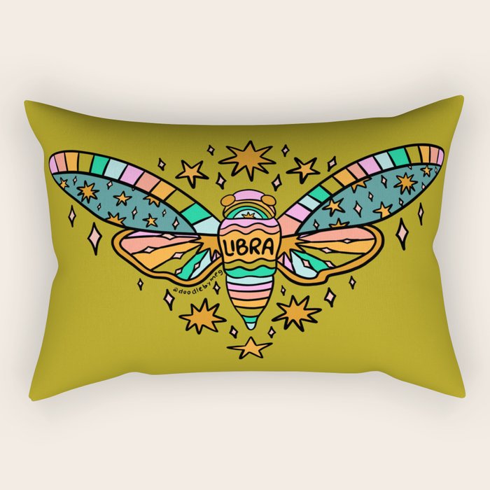 Libra Cicada Rectangular Pillow Gallery Image 2