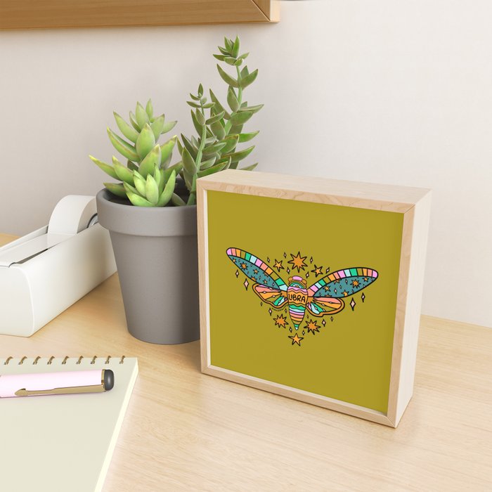 Libra Cicada Mini Art Print Gallery Image 2