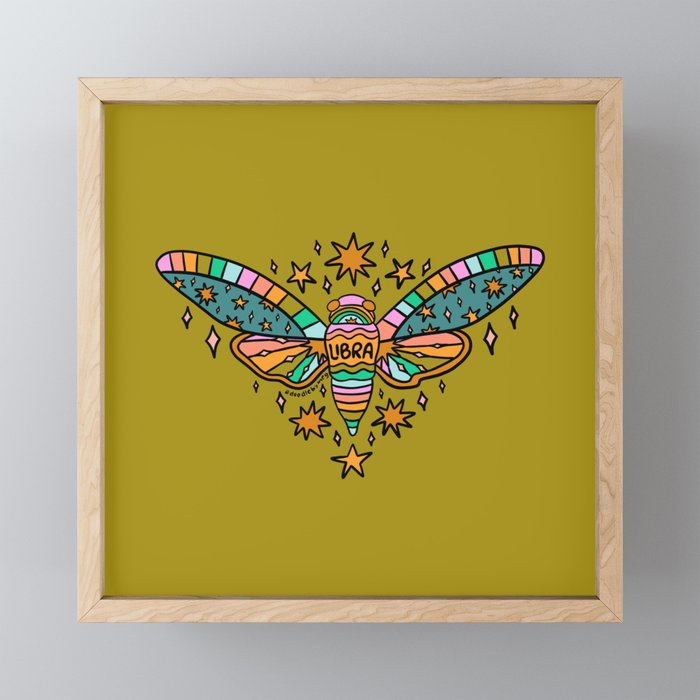Libra Cicada Mini Art Print Gallery Image 1