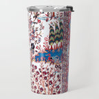 Esfahan Central Persian Silk Rug Print Travel Mug Gallery Image 2