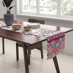 Esfahan Central Persian Silk Rug Print Table Runner Gallery Image 2