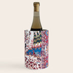 Esfahan Central Persian Silk Rug Print Wine Chiller Gallery Image 3