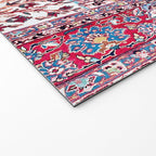 Esfahan Central Persian Silk Rug Print Welcome Mat Gallery Image 2