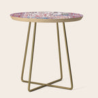 Esfahan Central Persian Silk Rug Print Side Table Gallery Image 1