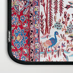 Esfahan Central Persian Silk Rug Print Laptop Sleeve Gallery Image 3