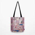 Esfahan Central Persian Silk Rug Print Tote Bag Gallery Image 2