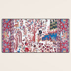 Esfahan Central Persian Silk Rug Print Desk Mat Gallery Image 3