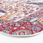 Esfahan Central Persian Silk Rug Print Bath Mat Gallery Image 3