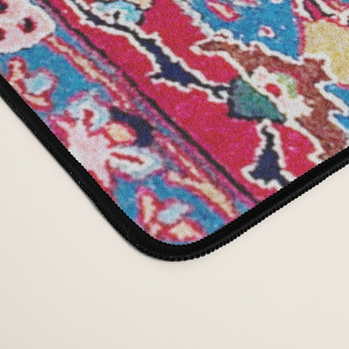 Esfahan Central Persian Silk Rug Print Desk Mat Gallery Image 4